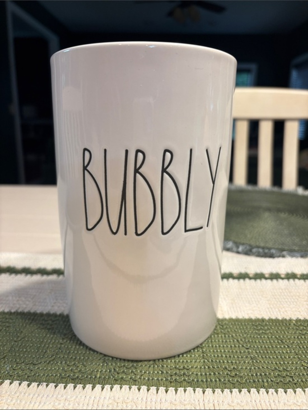 Rae Dunn Ceramic Bubbly Wine Bottle Chiller